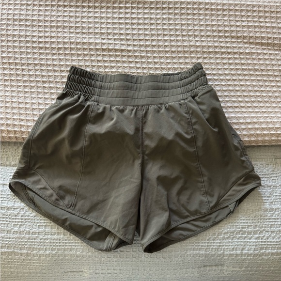 lululemon Pants - lululemon athletica Olive Green High-Rise hottie hot Shorts size 2